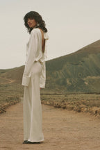 Satin Maxi Skirt (Cream)