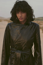 The Leather Trench (Black)