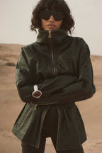 The Leather Parka (Black)