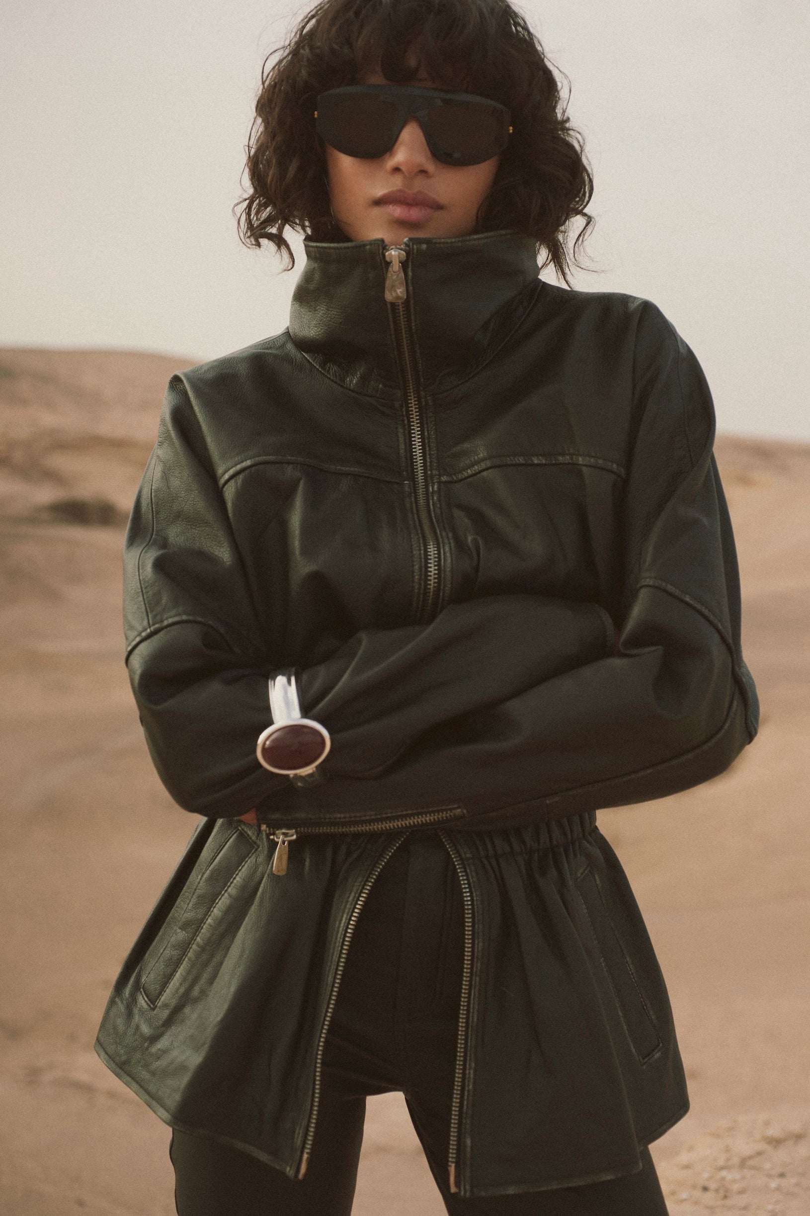 The Leather Parka (Black)
