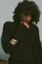 Layered Tower Bangle (Gold)