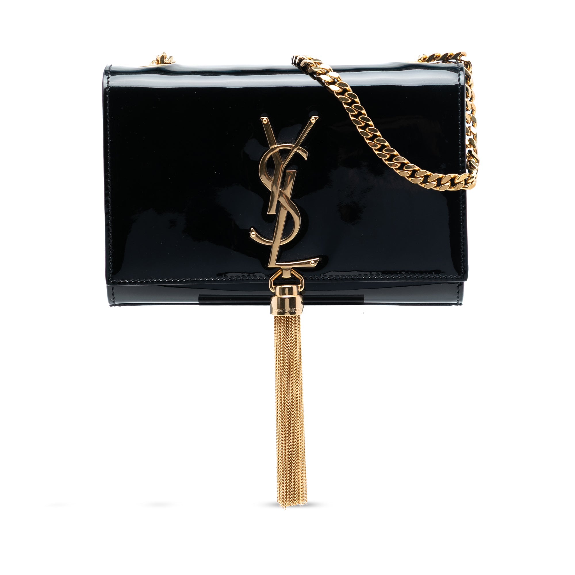 Small Patent Monogram Kate Tassel Crossbody