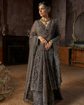 Charcoal Jacket Lehenga Set By KYNAH, Luxury Indian Fashion & Bridal Wear
