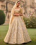 Ivory Gold Lehenga Set By KYNAH, Luxury Indian Fashion & Bridal Wear