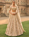 Powder Peach Lehenga Set By KYNAH, Luxury Indian Fashion & Bridal Wear