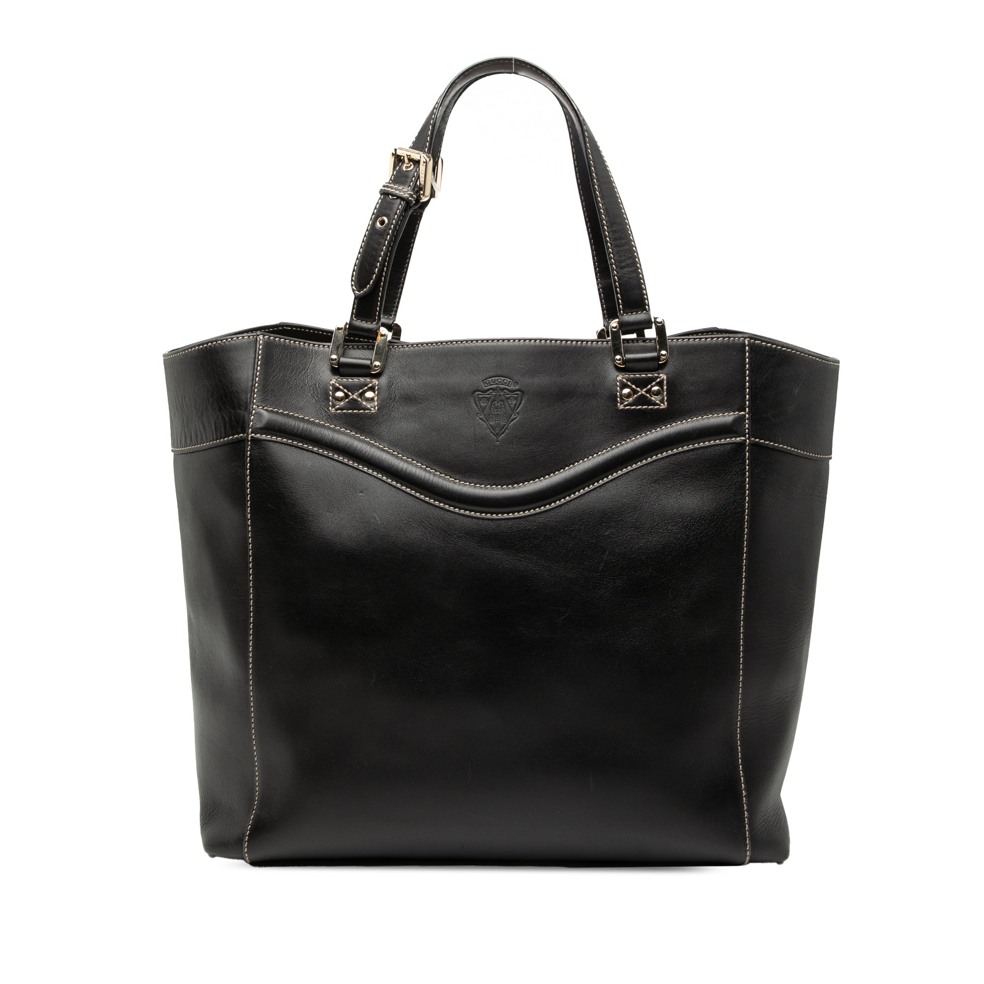 Leather Hysteria Crest Tote