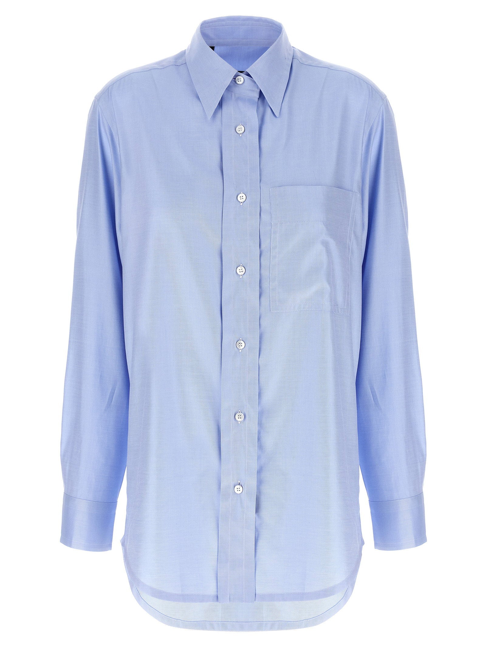 Brioni Sea Island Cotton Shirt — Blue