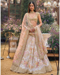 Multi-Coloured Applique Lehenga Set By KYNAH, Luxury Indian Fashion & Bridal Wear