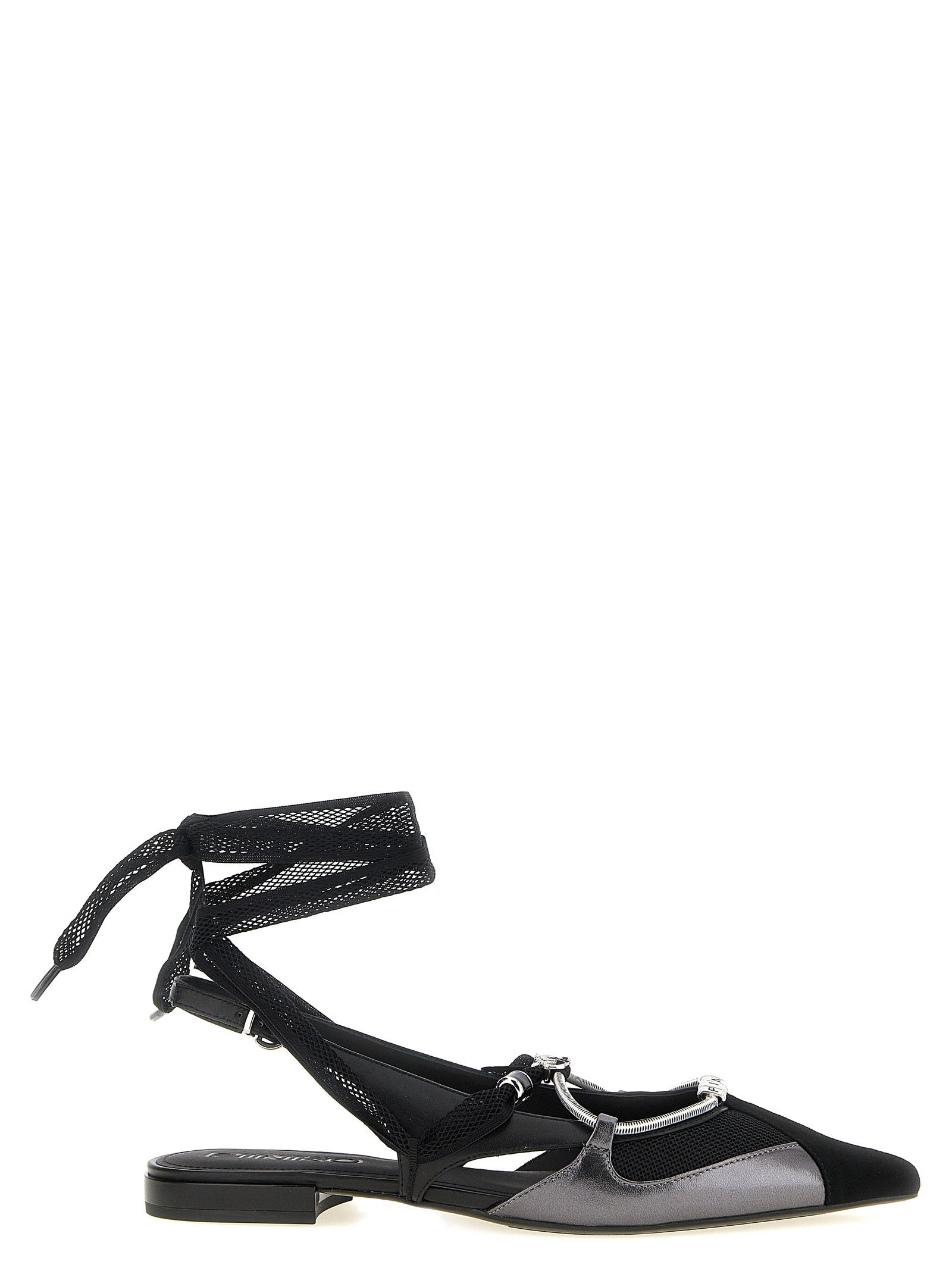 Pinko Gianira 30 Slingback Flat — Black