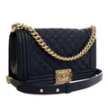 Old Medium Quilted Caviar Boy Flap