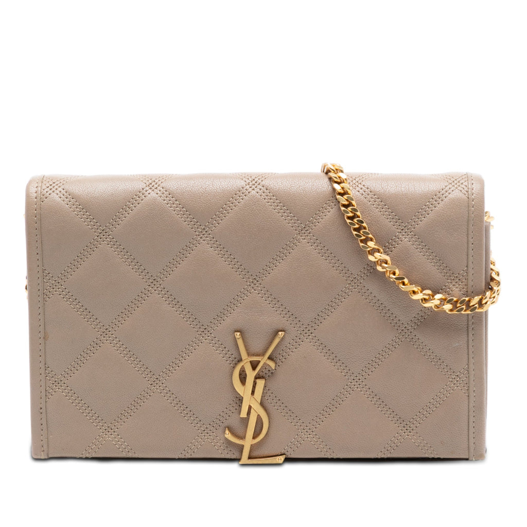 Quilted Diamond Lambskin Becky Wallet on Chain