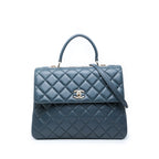 Large Lambskin Trendy CC Top Handle Flap