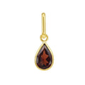 Pear Garnet Charm