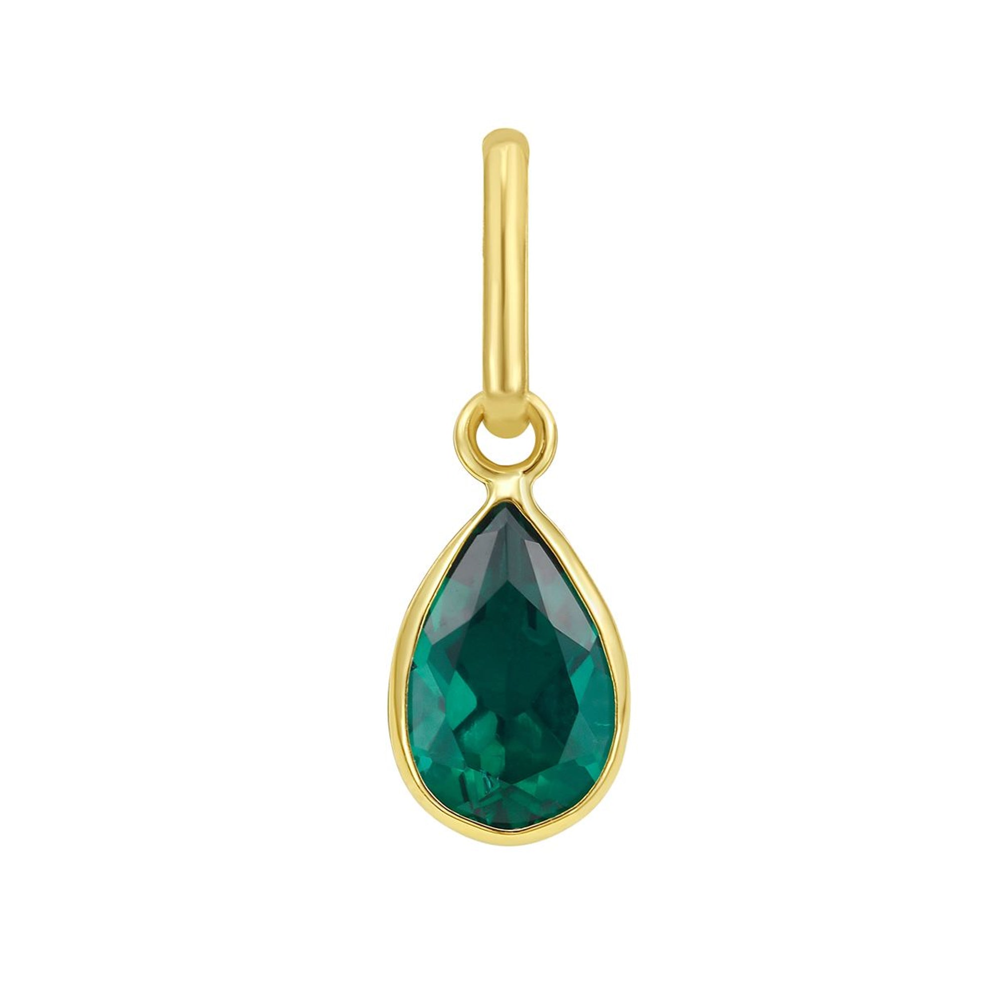 Pear Emerald Charm