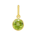 Round Peridot Charm