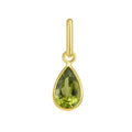 Pear Peridot Charm