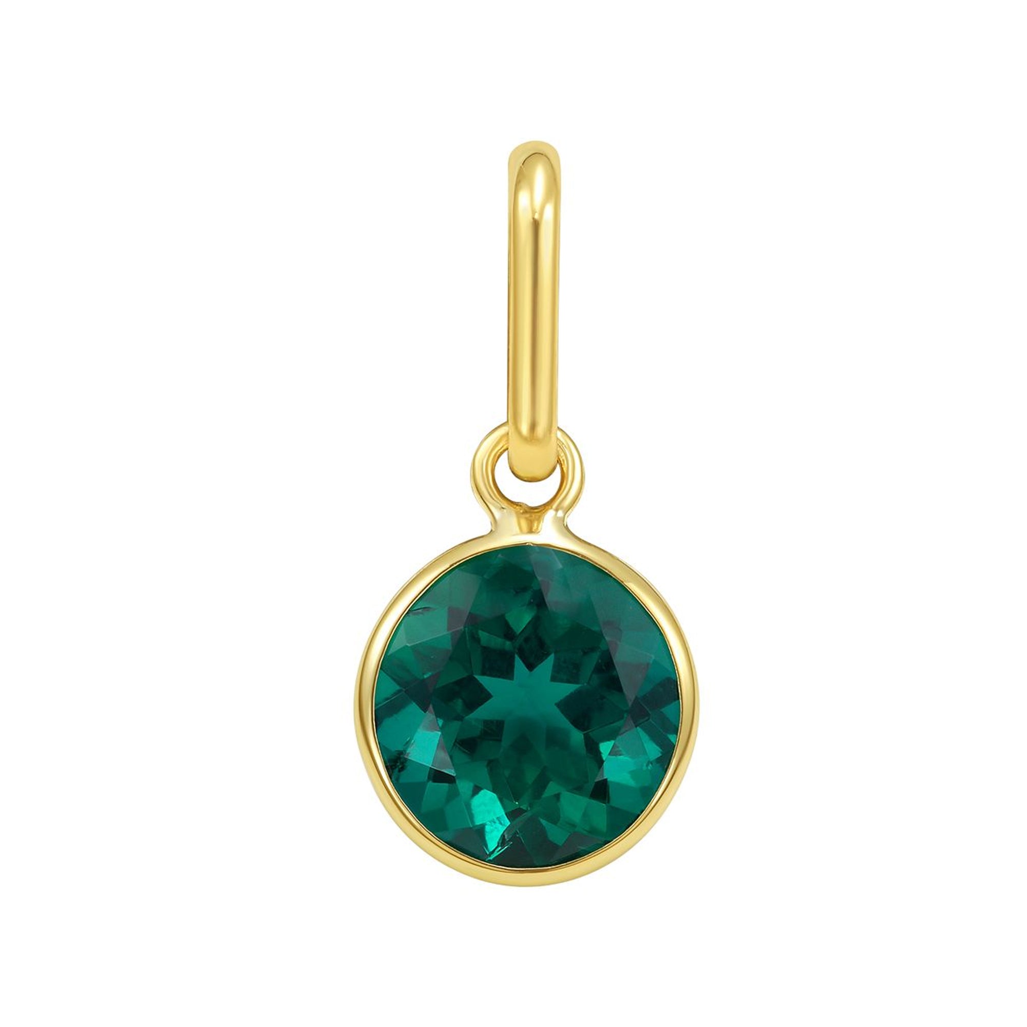 Round Emerald Charm