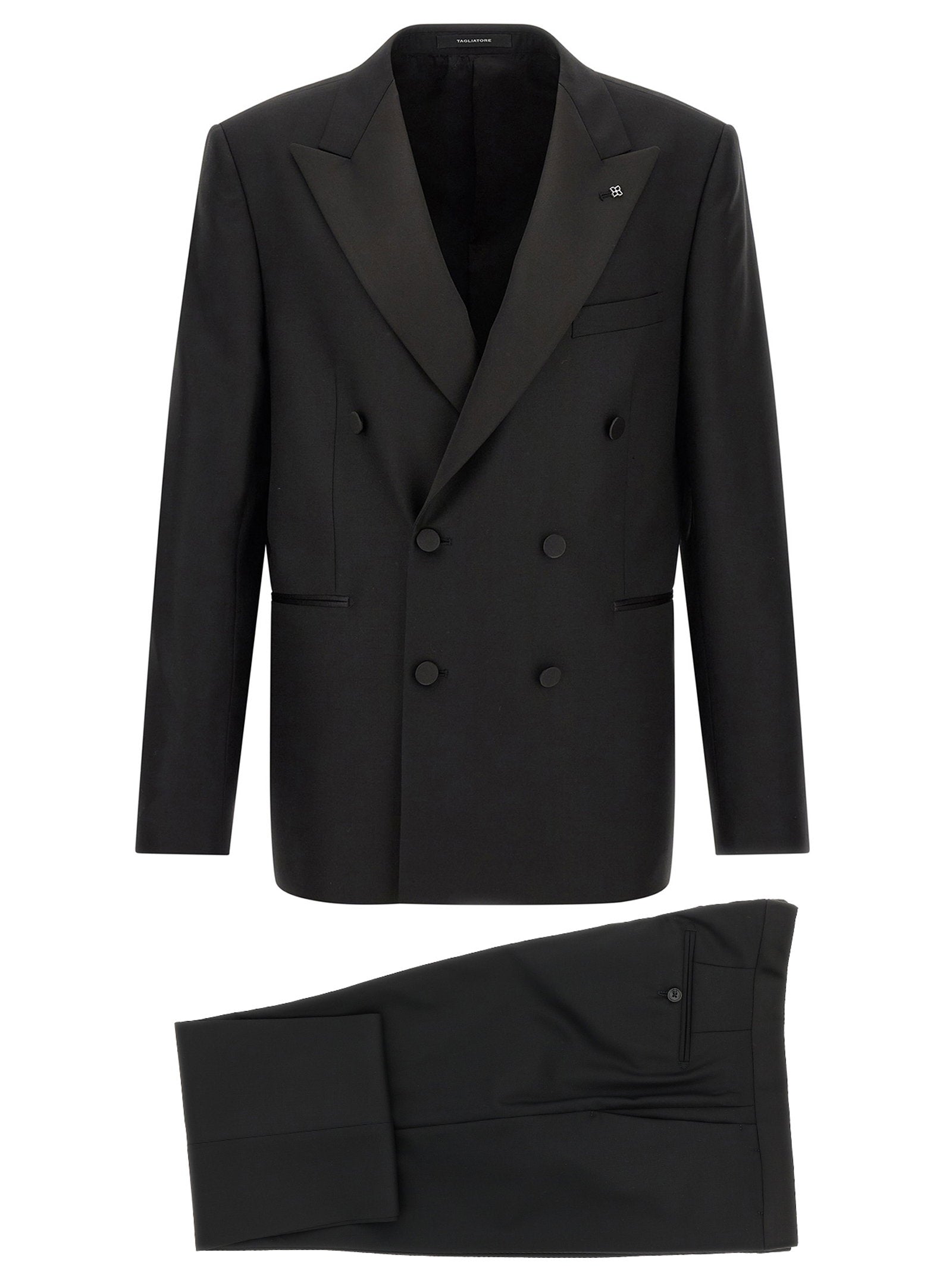 Tagliatore Bruce Pant Suit — Black