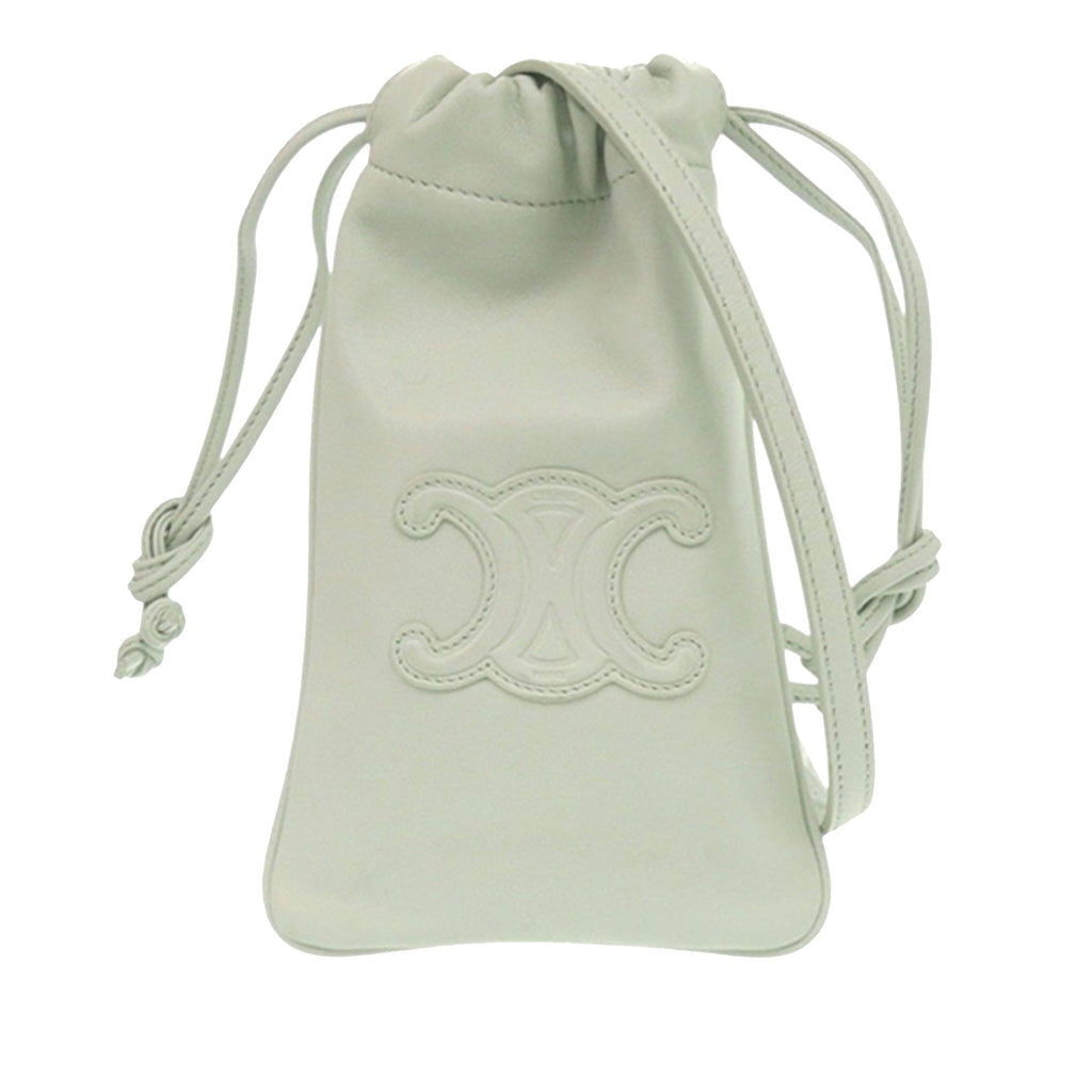 Calfskin Cuir Triomphe Phone Pouch