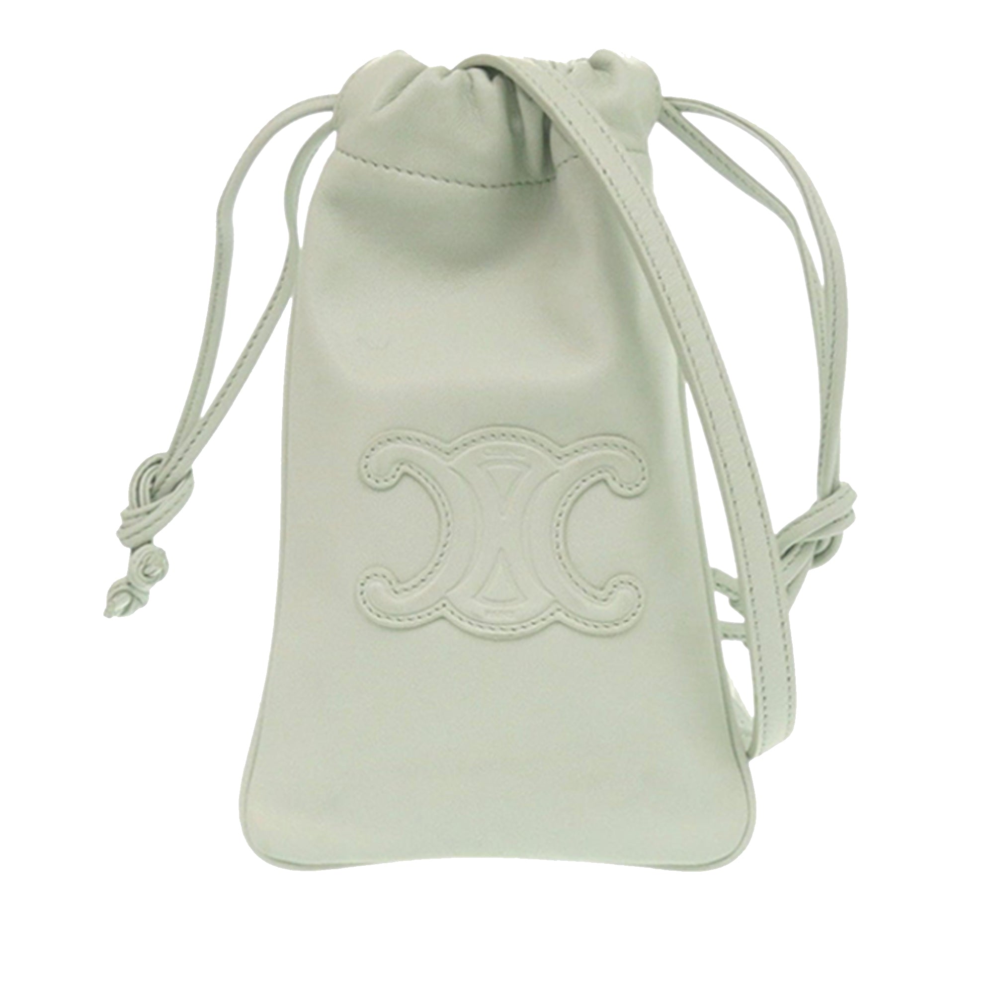Calfskin Cuir Triomphe Phone Pouch