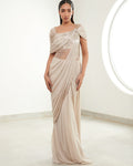 The Selene Drape Sari Gown By KYNAH, Luxury Indian Fashion & Bridal Wear