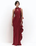 The Ember Sari Gown By KYNAH, Luxury Indian Fashion & Bridal Wear