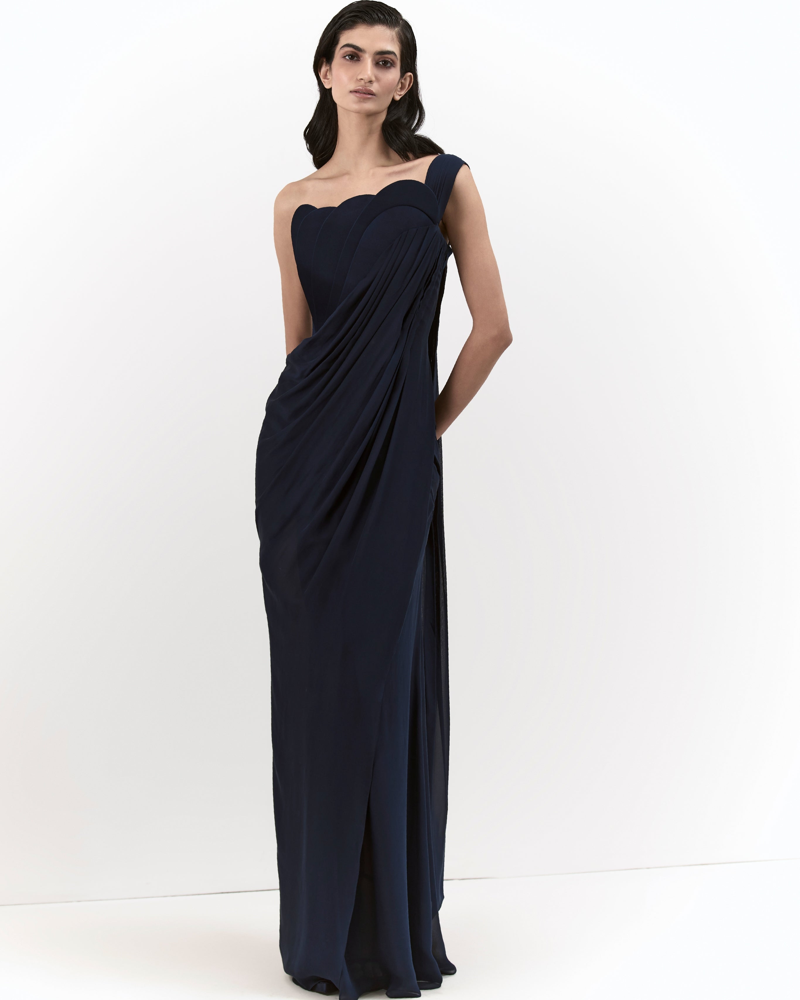 The Athena Origami Sari By KYNAH, Luxury Indian Fashion & Bridal Wear