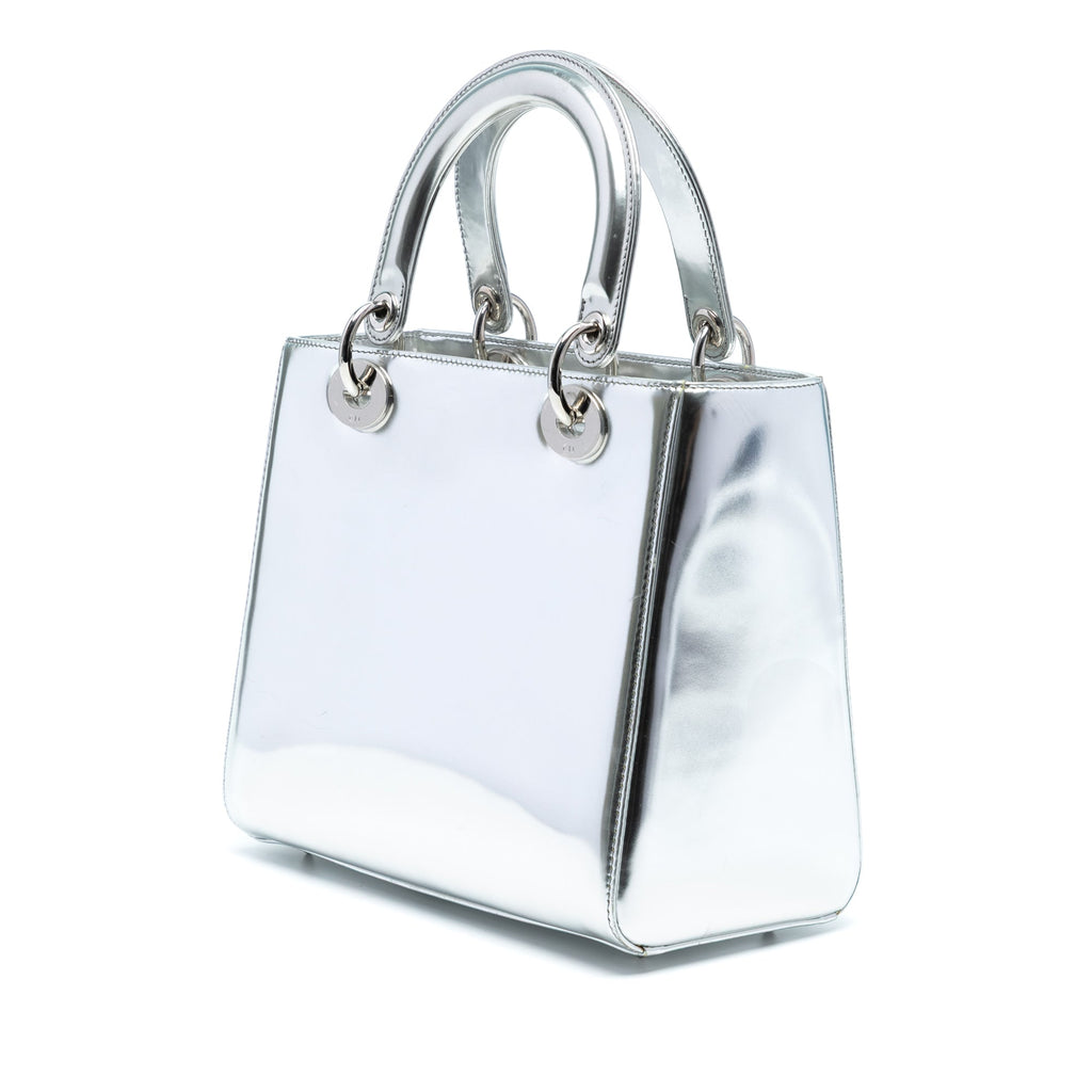Medium Metallic Patent Lady Dior
