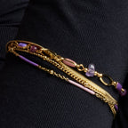 Pulsera con Lacado Multicolor acabado oro 18k - Rysai