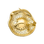 Broche con Perla Blanca acabado oro 18k - Sulwa