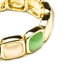 Pulsera con Ojo de Gato Multicolor acabado oro 18k - Jajim