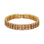 Pulsera con Circonita Brillante acabado oro 18k - Oyal