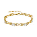 Pulsera con Circonita Brillante acabado oro 18k - Naxa