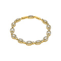 Pulsera con Circonita Brillante acabado oro 18k - Nidul