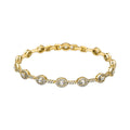 Pulsera con Circonita Brillante acabado oro 18k - Thanis