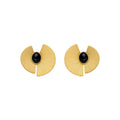 Pendientes con Onix acabado oro 18k - Lessa
