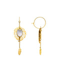 Pendientes acabado oro 18k - Daklau