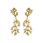 Pendientes acabado oro 18k - Ikuzol