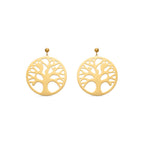 Pendientes acabado oro 18k - Konssa