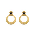 Pendientes con Onix acabado oro 18k - Noraf