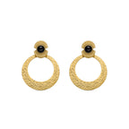 Pendientes con Onix acabado oro 18k - Noraf