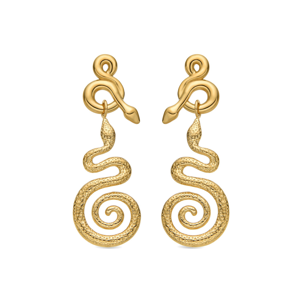 Pendientes acabado oro 18k - Khayla