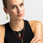Pendientes acabado oro 18k - Khayla