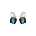 Pendientes con Ojo de Gato acabado oro 18k - Sitla