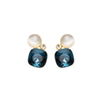 Pendientes con Ojo de Gato acabado oro 18k - Sitla