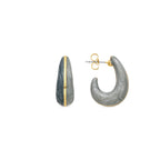 Pendientes con Lacado Azul acabado oro 18k - Kahme