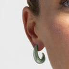 Pendientes con Lacado Azul acabado oro 18k - Kahme