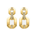 Pendientes con Circonita Brillante acabado oro 18k - Wigne