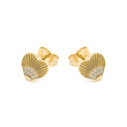 Pendientes con Circonita Brillante acabado oro 18k - Kripo