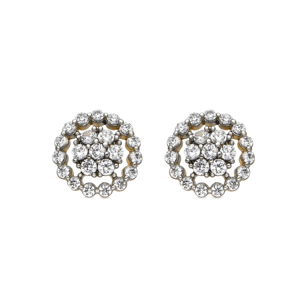 Pendientes con Circonita Brillante acabado oro 18k - Irzul
